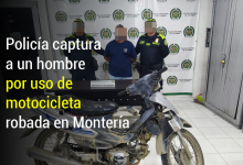 Photo of Policía captura a un hombre por uso de motocicleta robada en Montería
