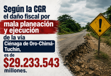 Photo of Contraloría investiga presunto daño fiscal de $29.233 millones en la vía Ciénaga de Oro–Chimá–Tuchín